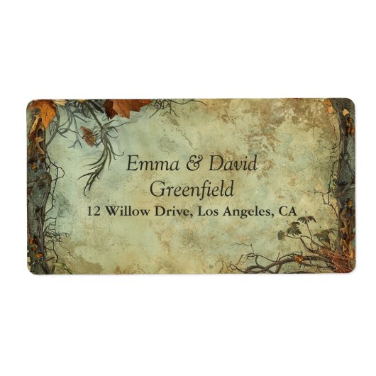 Hobbiton Haven Wedding Etiket (Voorkant)