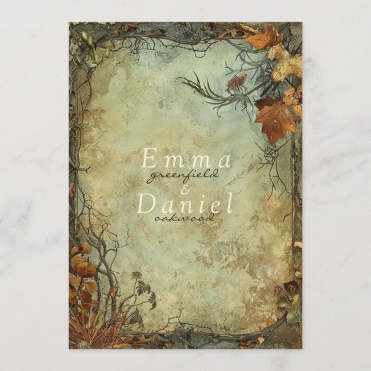 Hobbiton Haven Wedding Menu (Achterkant)