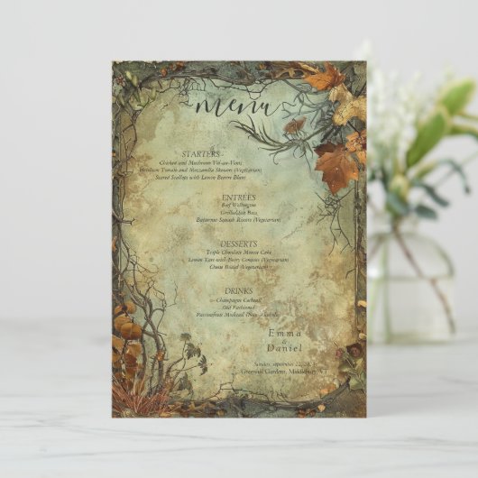 Hobbiton Haven Wedding Menu (Staand voorkant)
