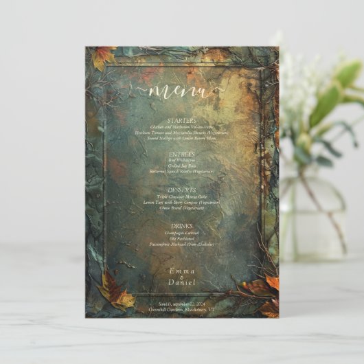 Hobbiton Haven Wedding Menu (Staand voorkant)