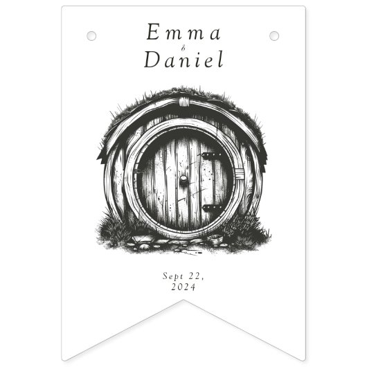 Hobbiton Haven Wedding Vlaggetjes (Eerste vlag)