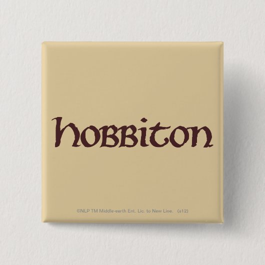HOBBITON™ Solid Vierkante Button 5,1 Cm (Voorkant)