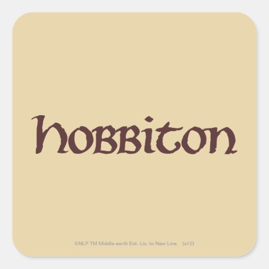 HOBBITON™ Solid Vierkante Sticker (Voorkant)