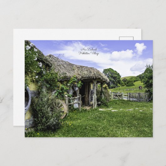 Hobbiton Village, Nieuw-Zeeland; Feestdagenkaart (Voorkant / Achterkant)