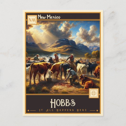 Hobbs, New Mexico |  Briefkaart (Voorkant)