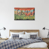 Hobbs, New Mexico - grote letterscènes Canvas Afdruk (Insitu (Slaapkamer))