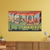Hobbs, New Mexico - grote letterscènes Canvas Afdruk (Insitu (Woonkamer))