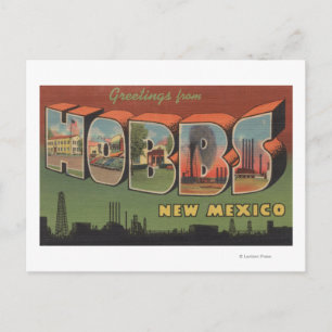 Hobbs, New Mexico - Large Letter Scenes 2 Briefkaart