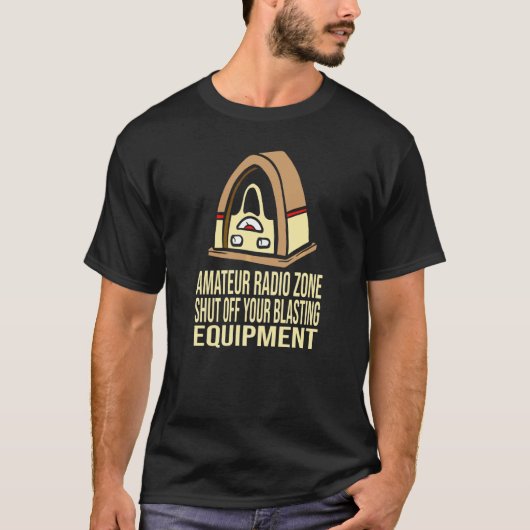 Hobby Amateur Zenderontvanger Operator 4 T-shirt (Voorkant)
