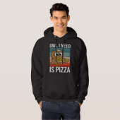 Hobby Chef Wildlife Owls Ironic Pizza Chef Hoodie (Voorkant volledig)