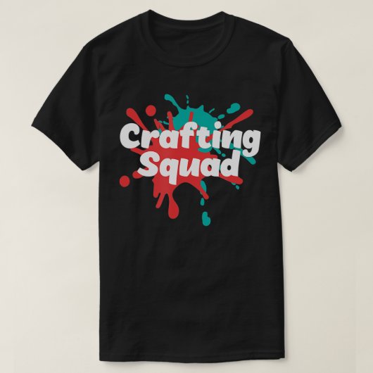 Hobby Crafter Designer Crafting Squad T-shirt (Design voorkant)