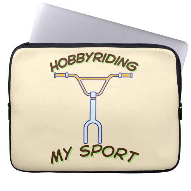 Hobby Fietssport Laptop Sleeve (Voorkant)