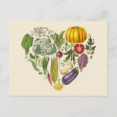 Hobby Garden Vegetable Growing Heart Briefkaart (Voorkant)