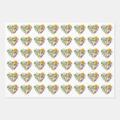 Hobby Garden Vegetable Growing Heart Inpakpapier Vel (Voorkant)