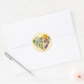 Hobby Garden Vegetable Growing Heart Ronde Sticker (Envelop)