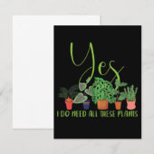 Hobby Gardener Bedankkaart (Voorkant / Achterkant)