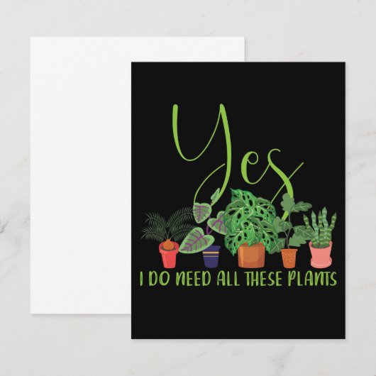 Hobby Gardener Bedankkaart (Voorkant / Achterkant)