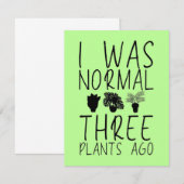 Hobby Gardener Planten Bedankkaart (Voorkant / Achterkant)