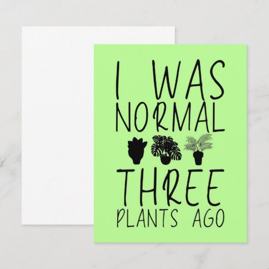 Hobby Gardener Planten Bedankkaart (Voorkant / Achterkant)