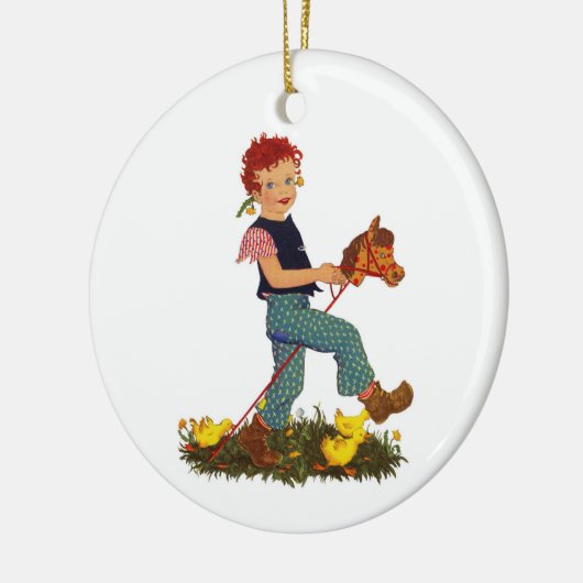 Hobby Horse Keramisch Ornament (Links)