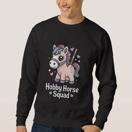 Hobby Horse Squad Pastel Kawaii Pony Kids Trui (Voorkant)