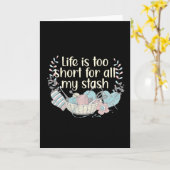 Hobby Knitting Yarn Wool Stash Kaart (Gele Bloem)