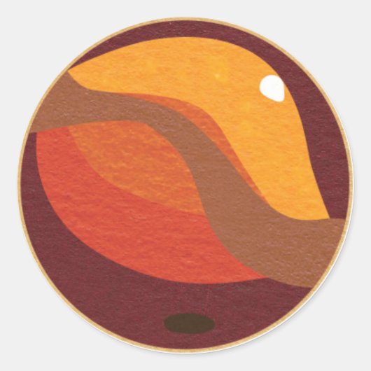 Hobby Marbles Ronde Sticker (Voorkant)