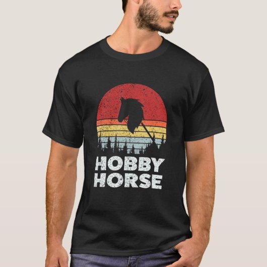 hobby paard Retro T-shirt (Voorkant)