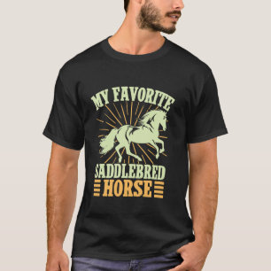Hobby Paardrijder Favoriete Saddlebred Paard Engel T-shirt