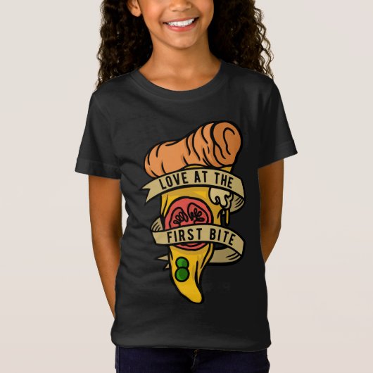 Hobby Pizza Maker Love at First Bite T-shirt (Voorkant)