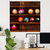 Hobby - Pool - Laten we miljarden spelen Poster (Thuiskantoor)