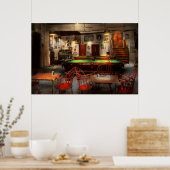 Hobby - Pool - The billiards club 1915 Poster (Keuken)