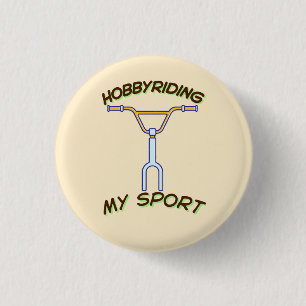 Hobby Rijden Mijn Sport Ronde Button 3,2 Cm