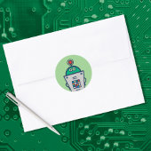 Hobby Robots AI Ronde Sticker