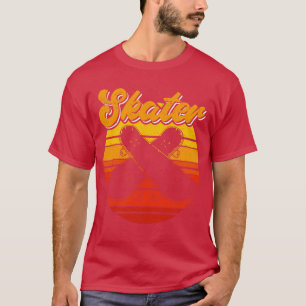 Hobby Skater Retro Skateboard Schaats Lover Skateb T-shirt