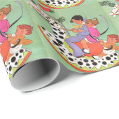 Hobbypaard voor Kerstmis Cadeaupapier (Rol Hoek)