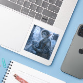 Hobby's / Dierenverzorger / Woestijn Dierentuin Sticker (Laptop met iPhone)