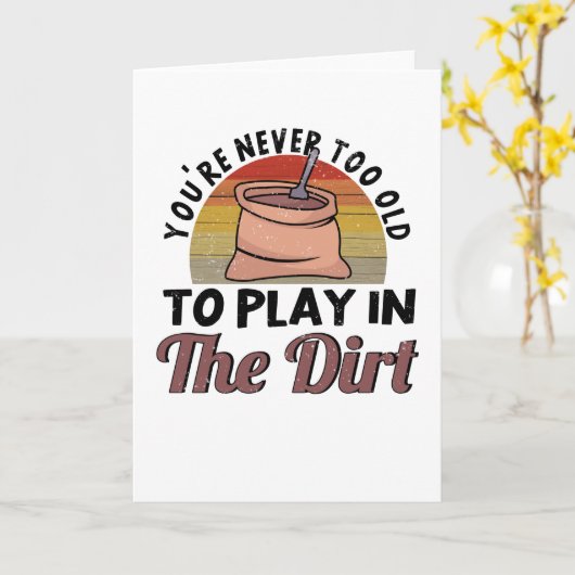 Hobbytuinier Aardetuinier Tuin Volkstuin Kaart (Gele Bloem)