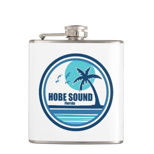 Hobe Sound Florida Palmen Vogels Heupfles (Voorkant)