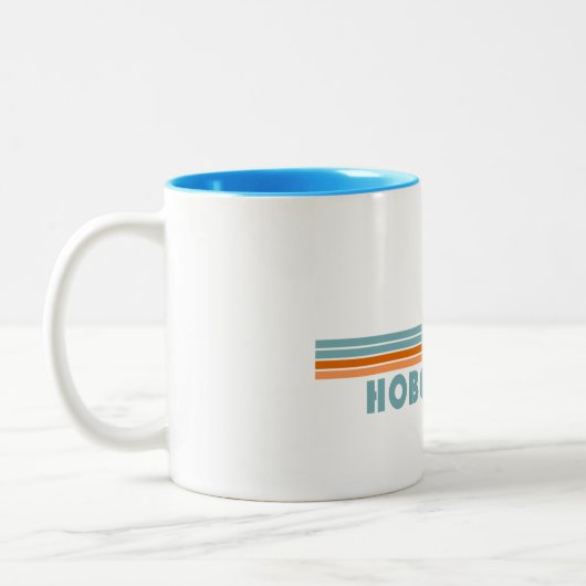 Hobe Sound Florida Sun Palm Trees Tweekleurige Koffiemok (Links)