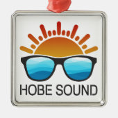 Hobe Sound Florida zonnebril Metalen Ornament (Voorkant)