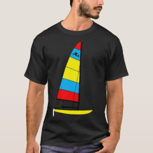 Hobie 14 Catamaran Sailboat Yellow T-shirt