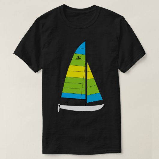 Hobie 16 Catamaran Sailboot 5 T-shirt (Design voorkant)