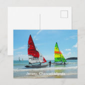 Hobie katten in Jersey Briefkaart (Voorkant / Achterkant)
