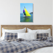 Hobie zeilboot canvas afdruk (Insitu (Slaapkamer))