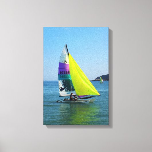 Hobie zeilboot canvas afdruk (Voorkant)