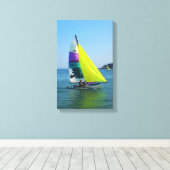 Hobie zeilboot canvas afdruk (Insitu (Houten vloer))