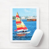 Hobie-zeilboot op Jersey Muismat (Met muis)