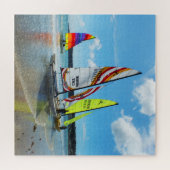 Hobie zeilboten op Jersey Legpuzzel (Horizontaal)