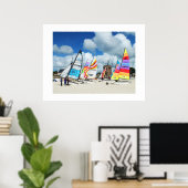 Hobies op het strand poster (Thuiskantoor)